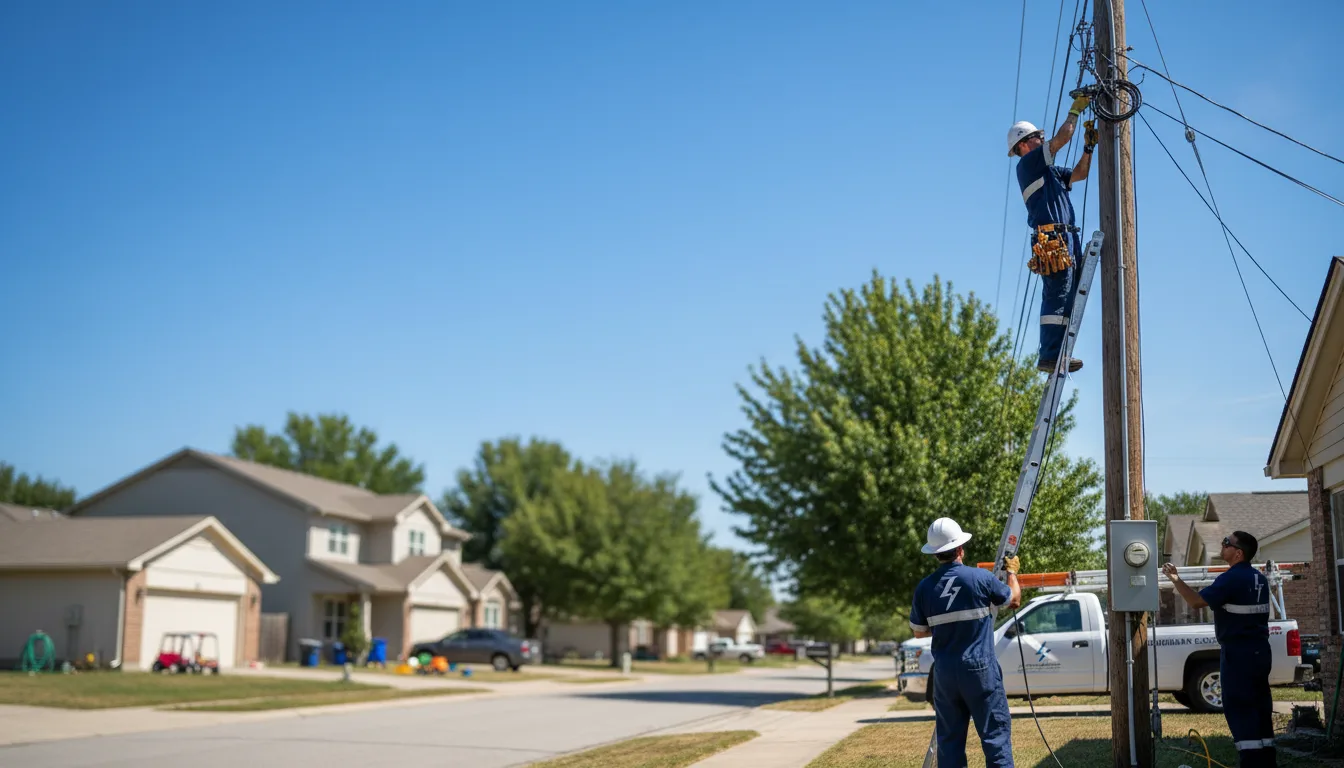Residential electrician providing installation services in Cody, NE